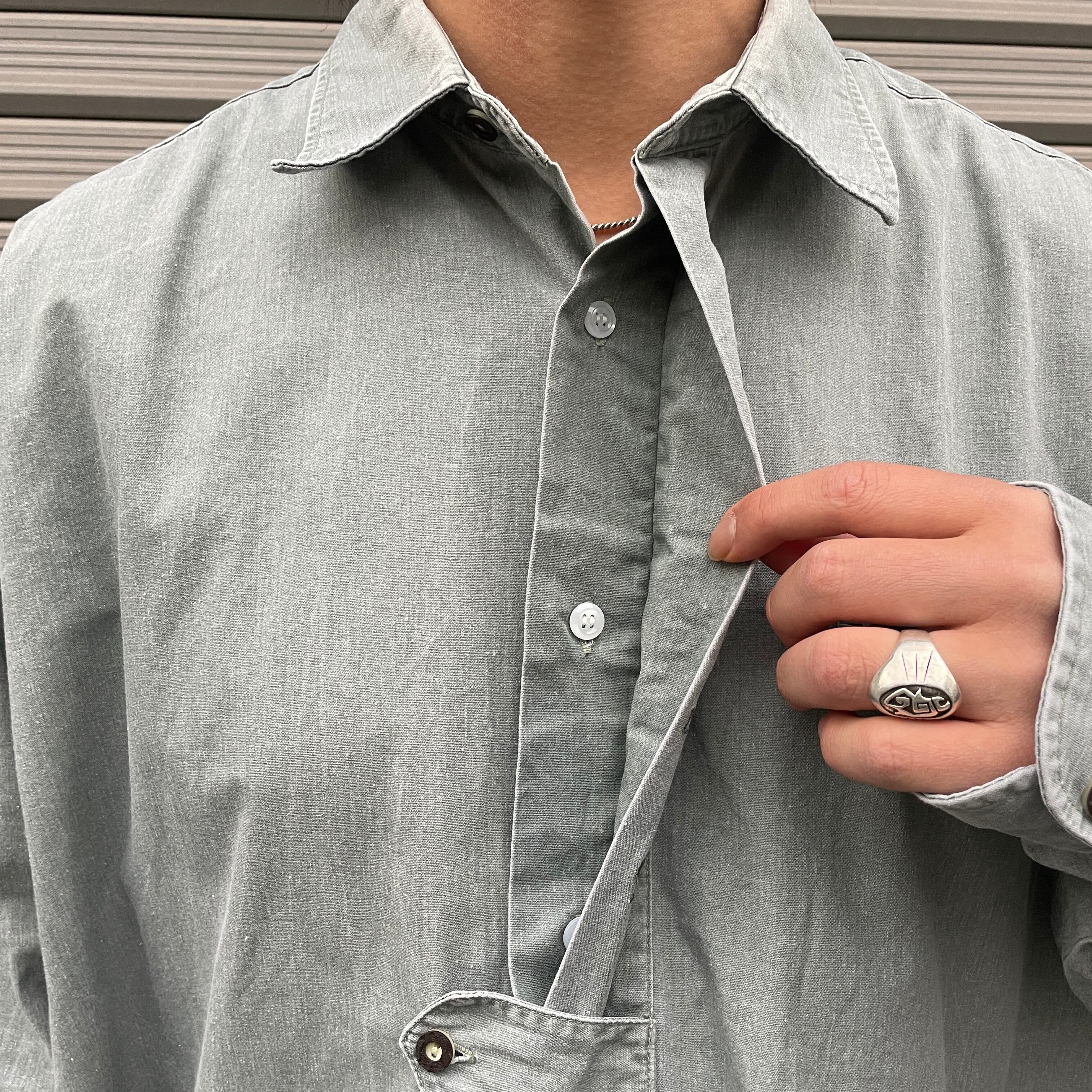 COUNTRY FASHION 刺繍デザイン 長袖 チロリアンシャツ メンズXL相当