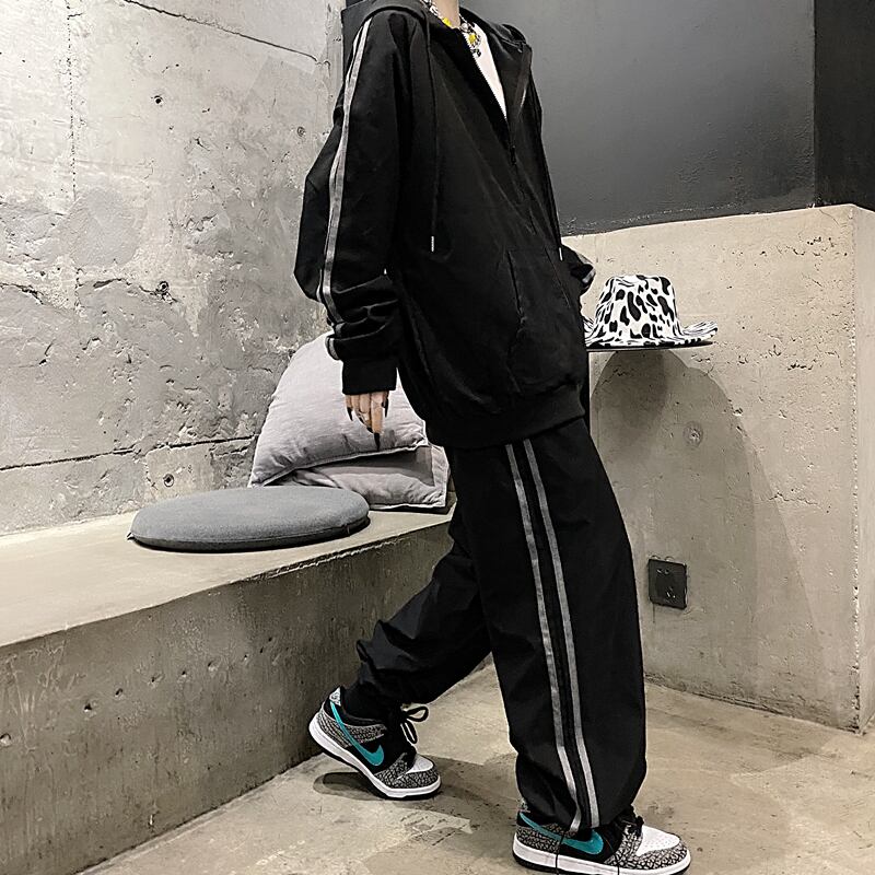 セットアップ サイドライン フード ジャージ パーカー トラック