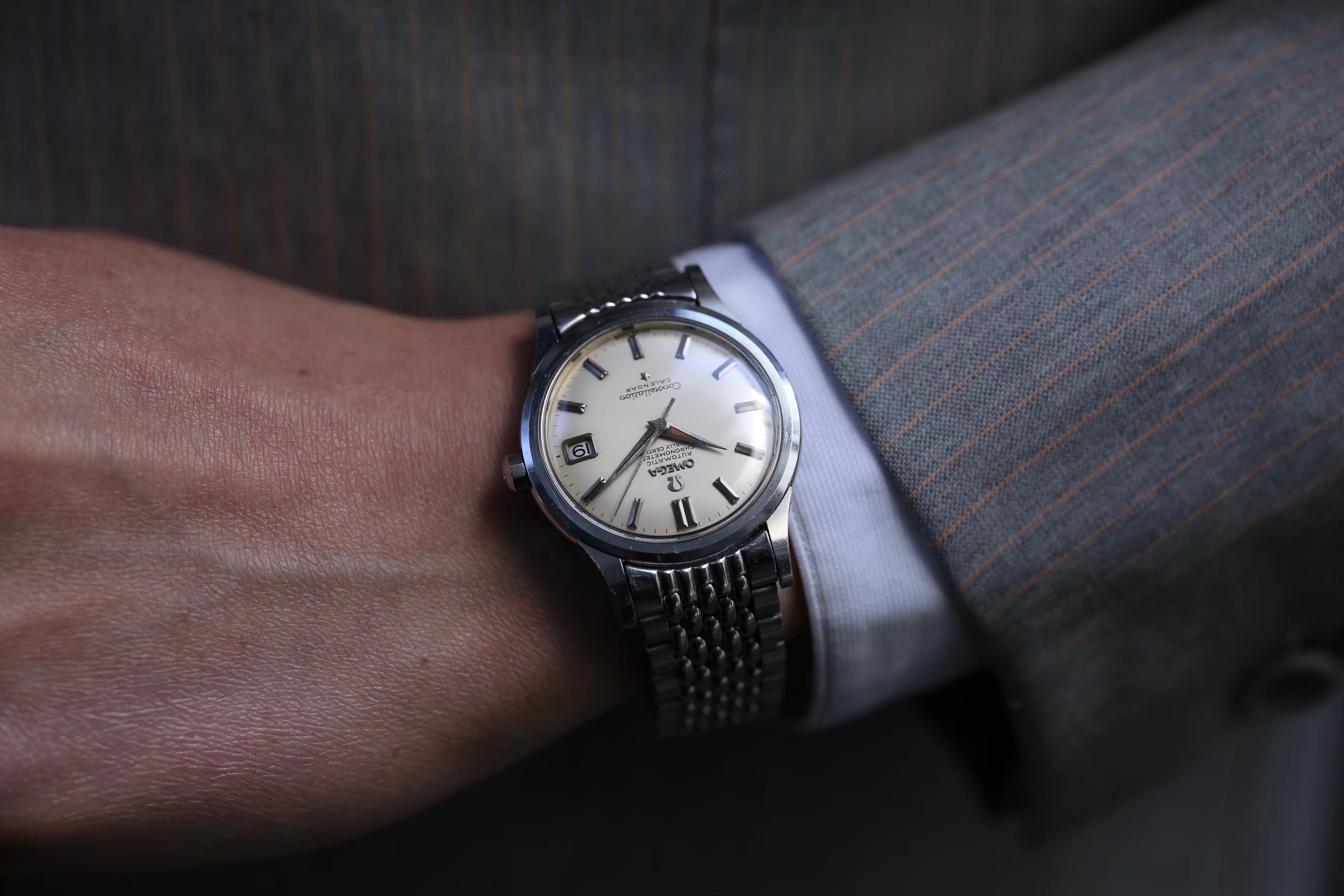 OMEGA】 1959年製 オメガ コンステレーション カレンダー 白文字盤