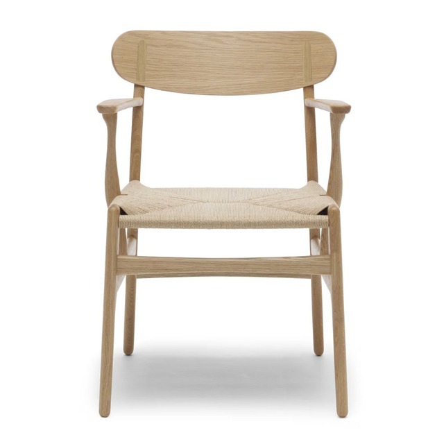 【CH26】オーク／オイル仕上げ／CARL HANSEN & SON／ダイニングチェア／座面ペーパーコード／北欧家具