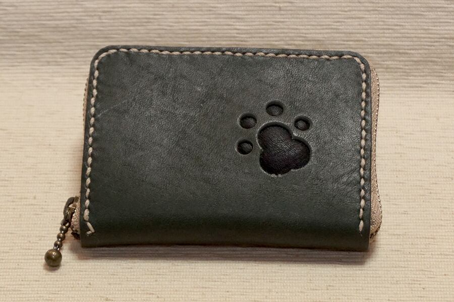 肉球装飾■Middle Leather Wallet FORANRO　革財布 肉球装飾□Middle Leather Wallet FORANRO 革財布 【公式通販】