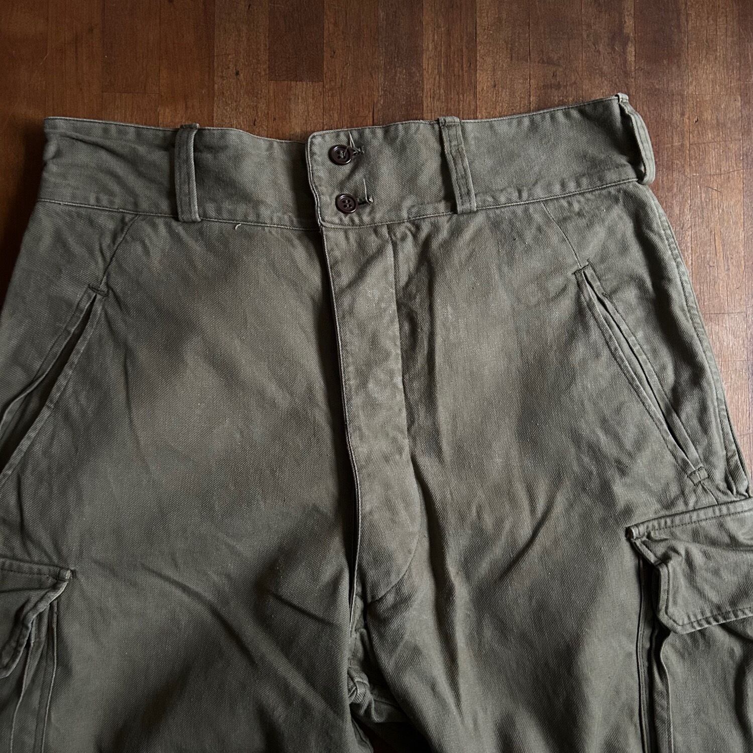 フランス軍 M47前期型 コットンツイル カーゴパンツ 50's France