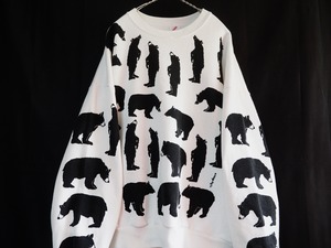 1990’s USA製 Michigan Rag Bear print sweatshirt 2X