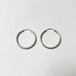 Old 925 Silver Hoop Pirced Earrings From Hungary
