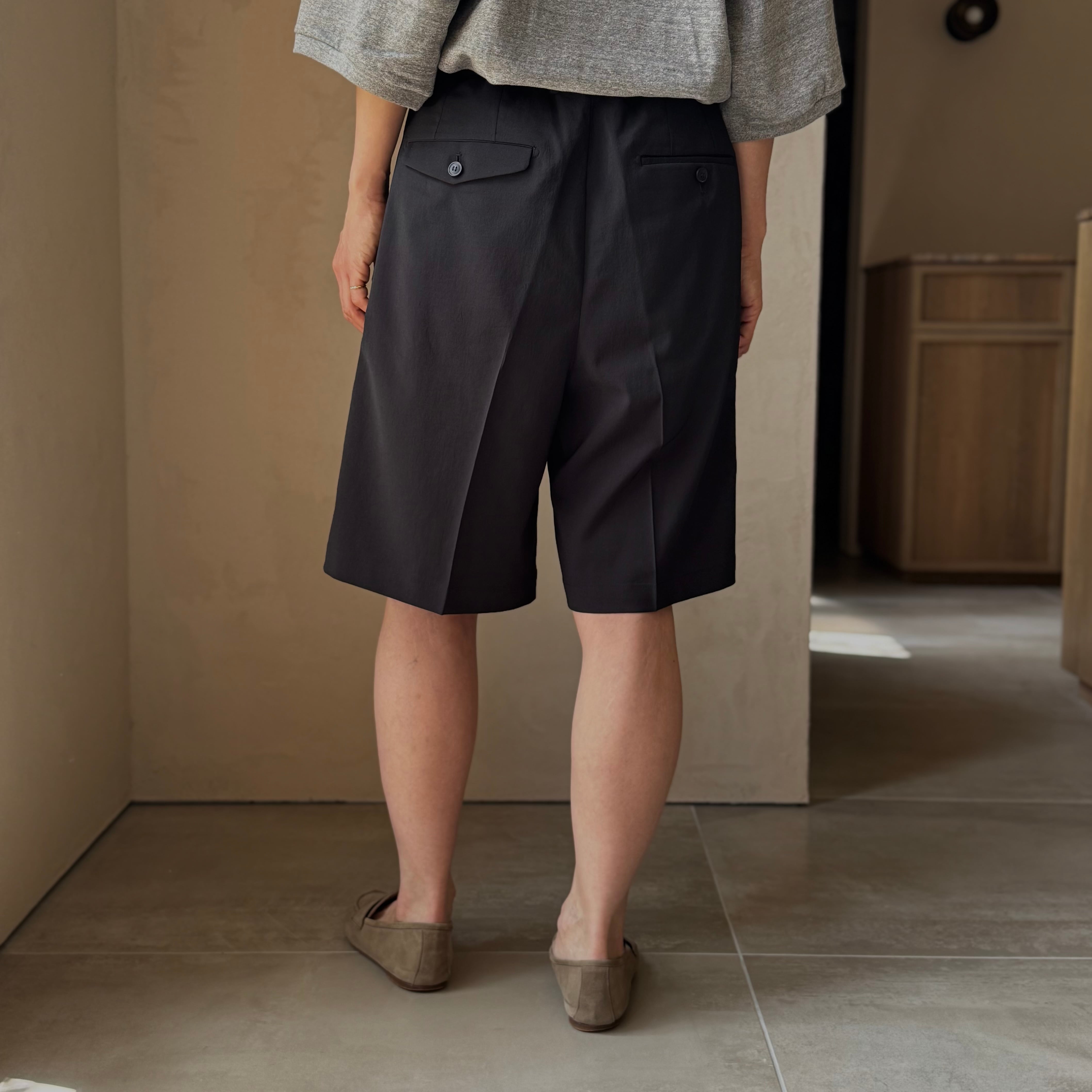 YOKOSAKAMOTO | DOUBLE PLEATED SHORTS | HJ GALLERY