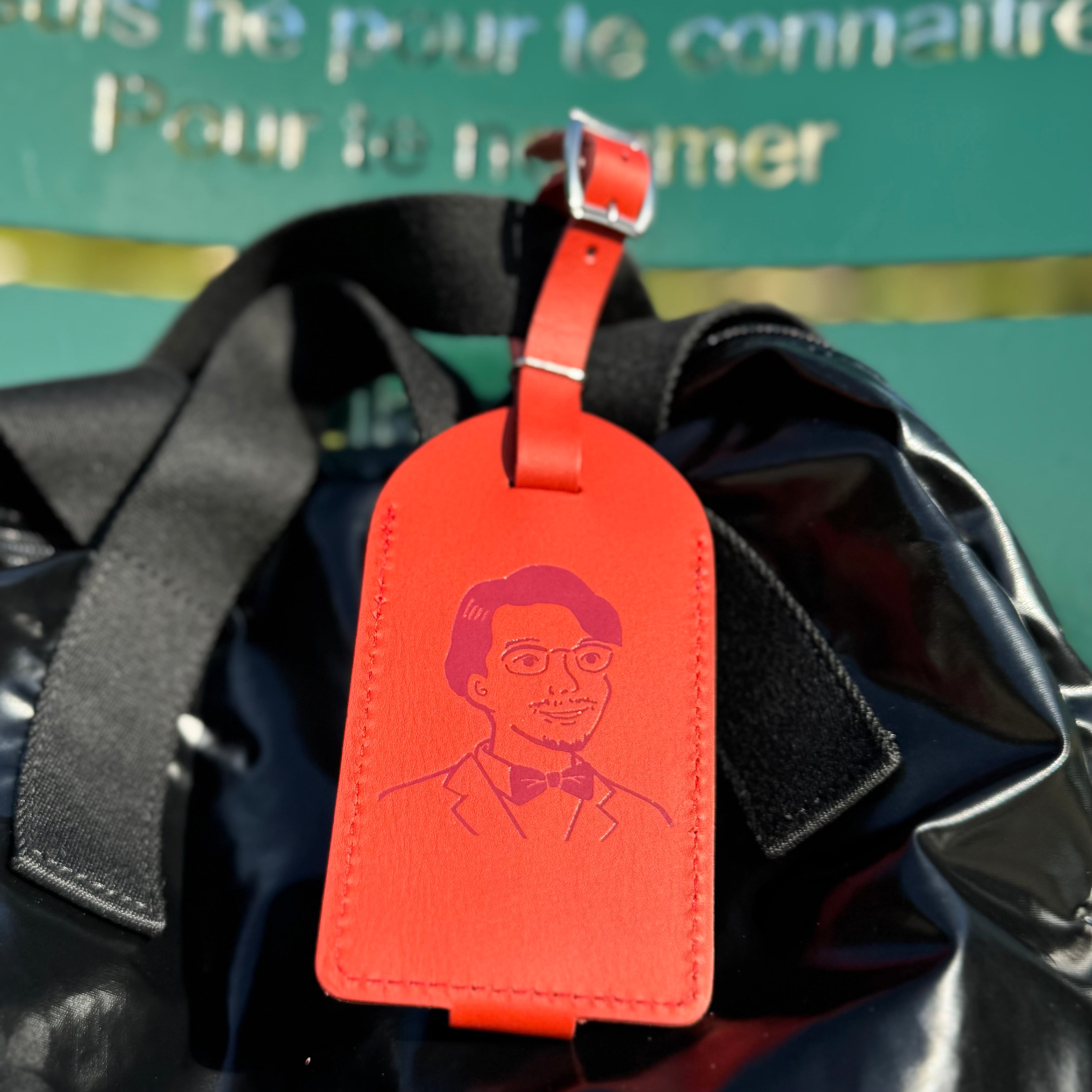 本革ラゲッジタグ（Luggage Tag）」《スカーレット》 | France Guide