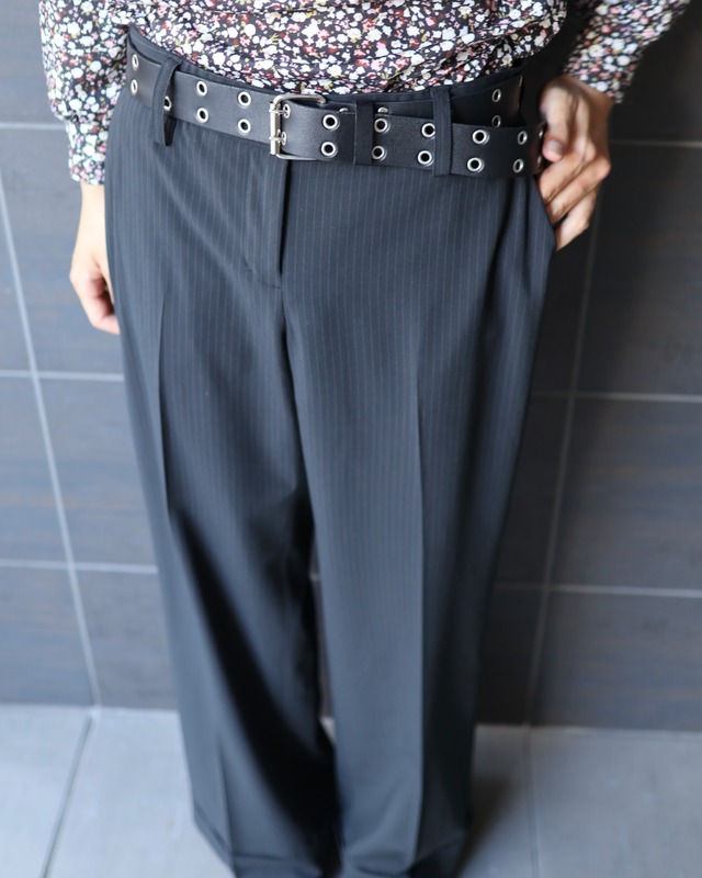 pinstripe double slacks