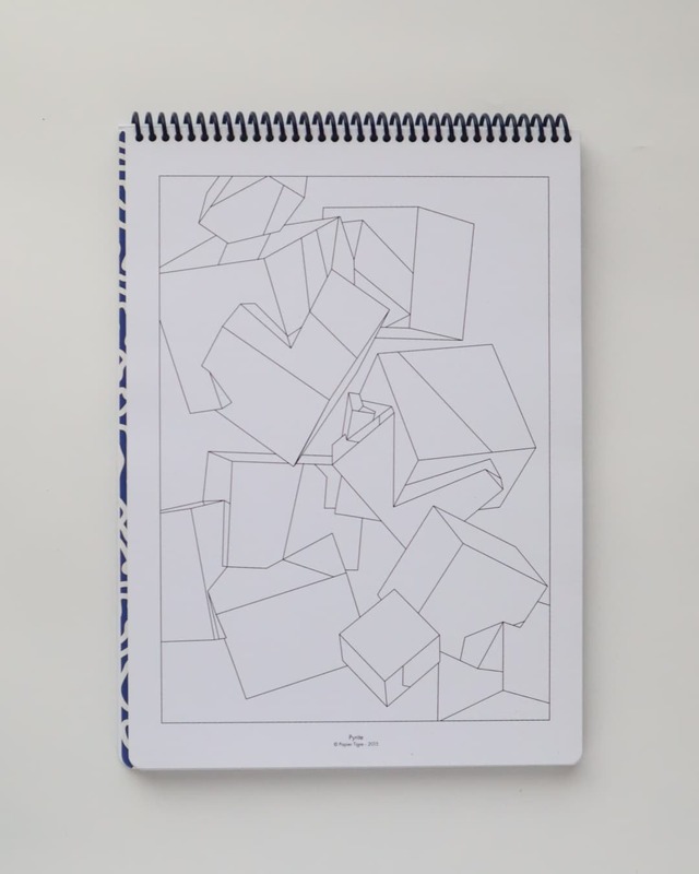 PAPIER TIGRE 大人の塗り絵 カラーリング ノートブック パピエティグル