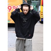 6色展開 裏起毛 Work is over パーカー T589