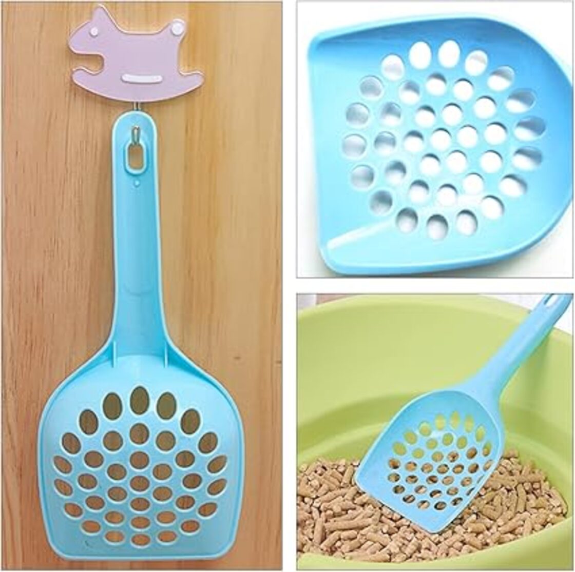 猫砂スコップ ネコトイレスコップ 大きな穴 砂取り用品 猫砂のお手入れ 