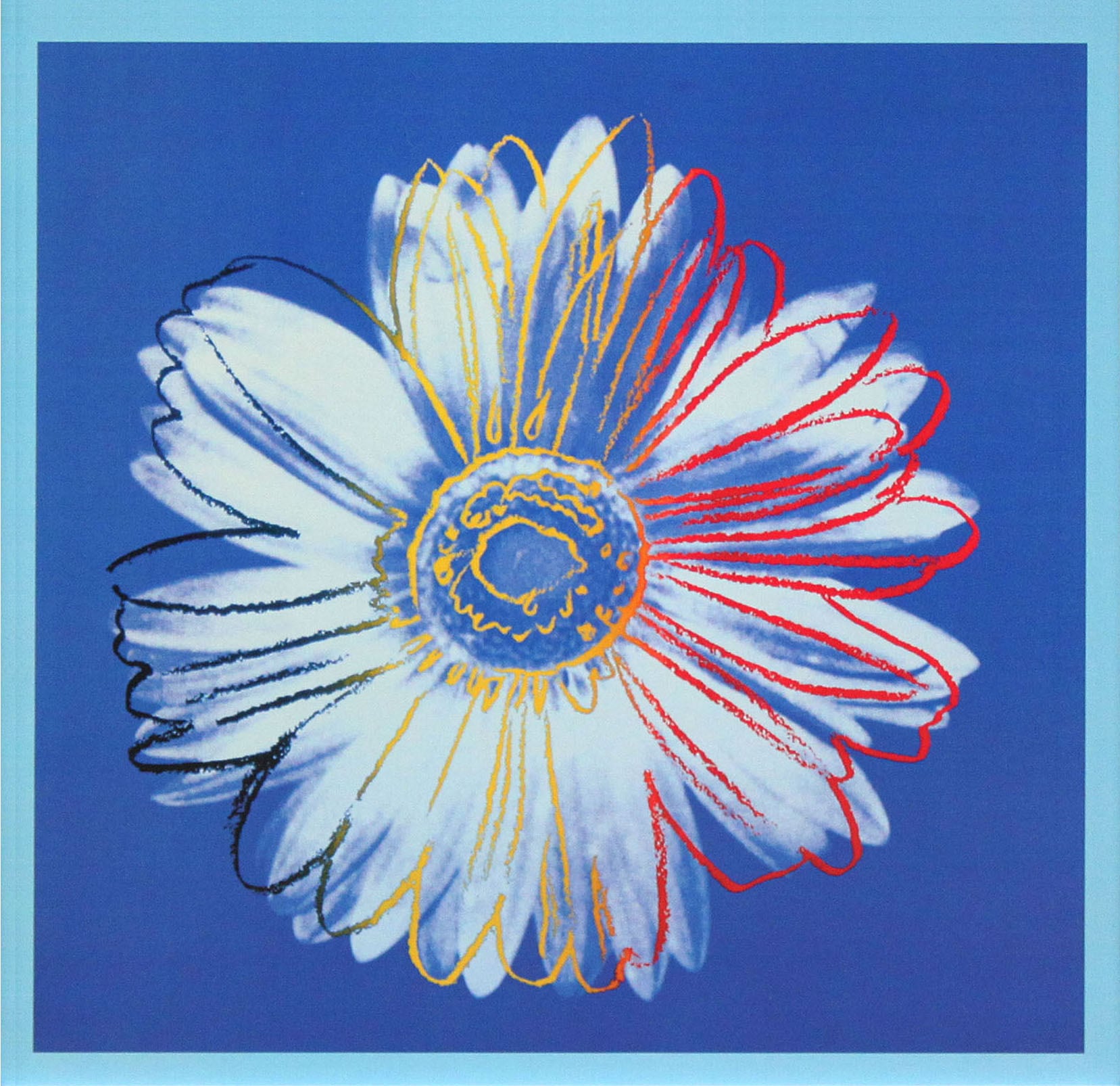 アンディ ウォーホル 絵画「デイジー(ブルー オン ブルー)Daisy,c 1982