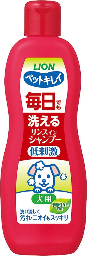 【人気】ライオン ペットキレイ 毎日でも洗える リンスインシャンプー 愛犬用 本体330ml LIONPET