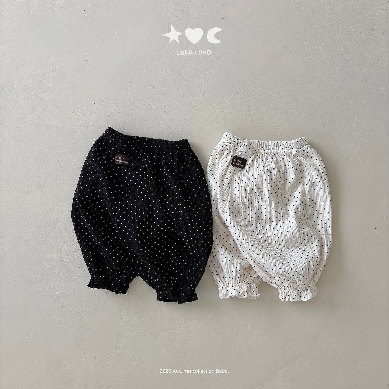 【予約】LALA LAND baby Dot sausage pants