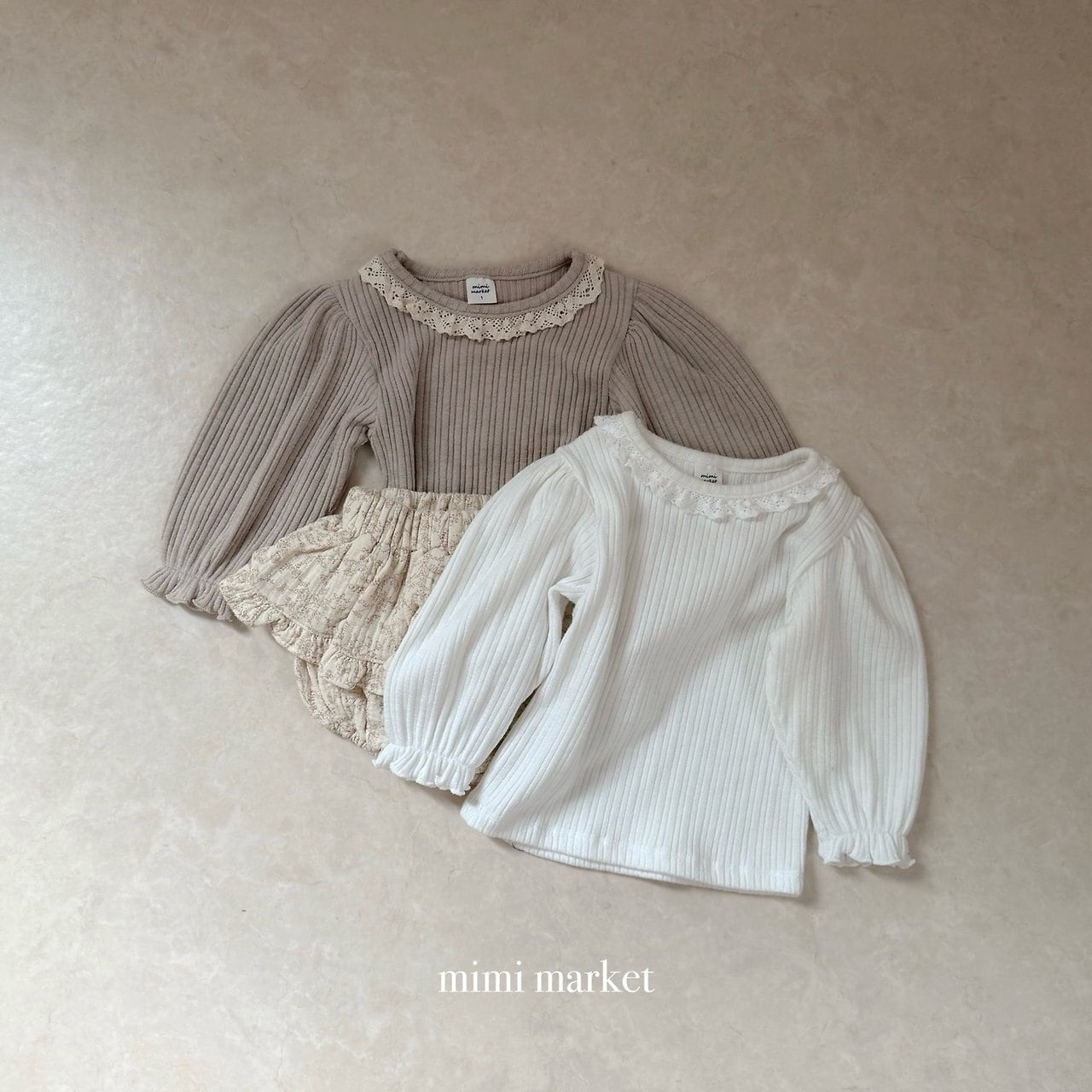 送料無料【予約】/  パフトーションTシャツ / mimimarket