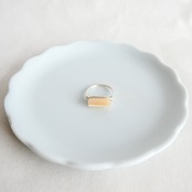 シェル　ほそながい　シルバーの指輪