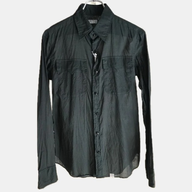 【kolor /BEACON】80/- COMPACT LAWN SAFARI SHIRTS_DEEP GREEN