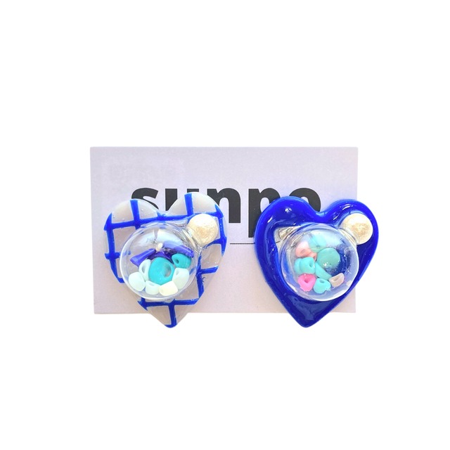【10/17(金)21:00-10/23(木)23:59限定販売❣️】sunpo / kasha kasha heartピアス