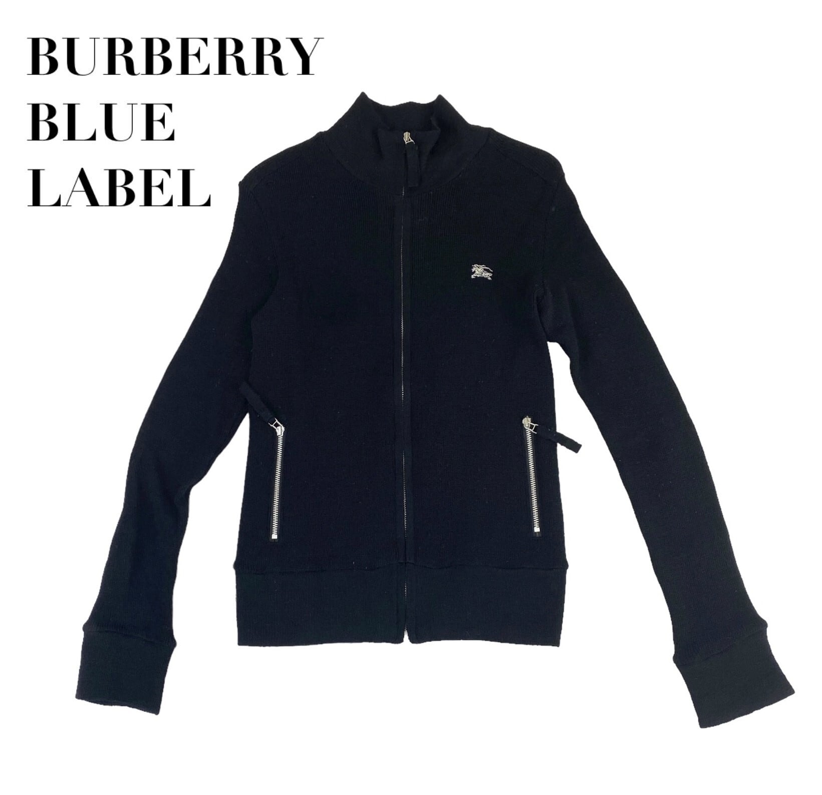 中古 バーバリーブルーレーベル BURBERRY BLUELABEL 長袖 ジップアップ