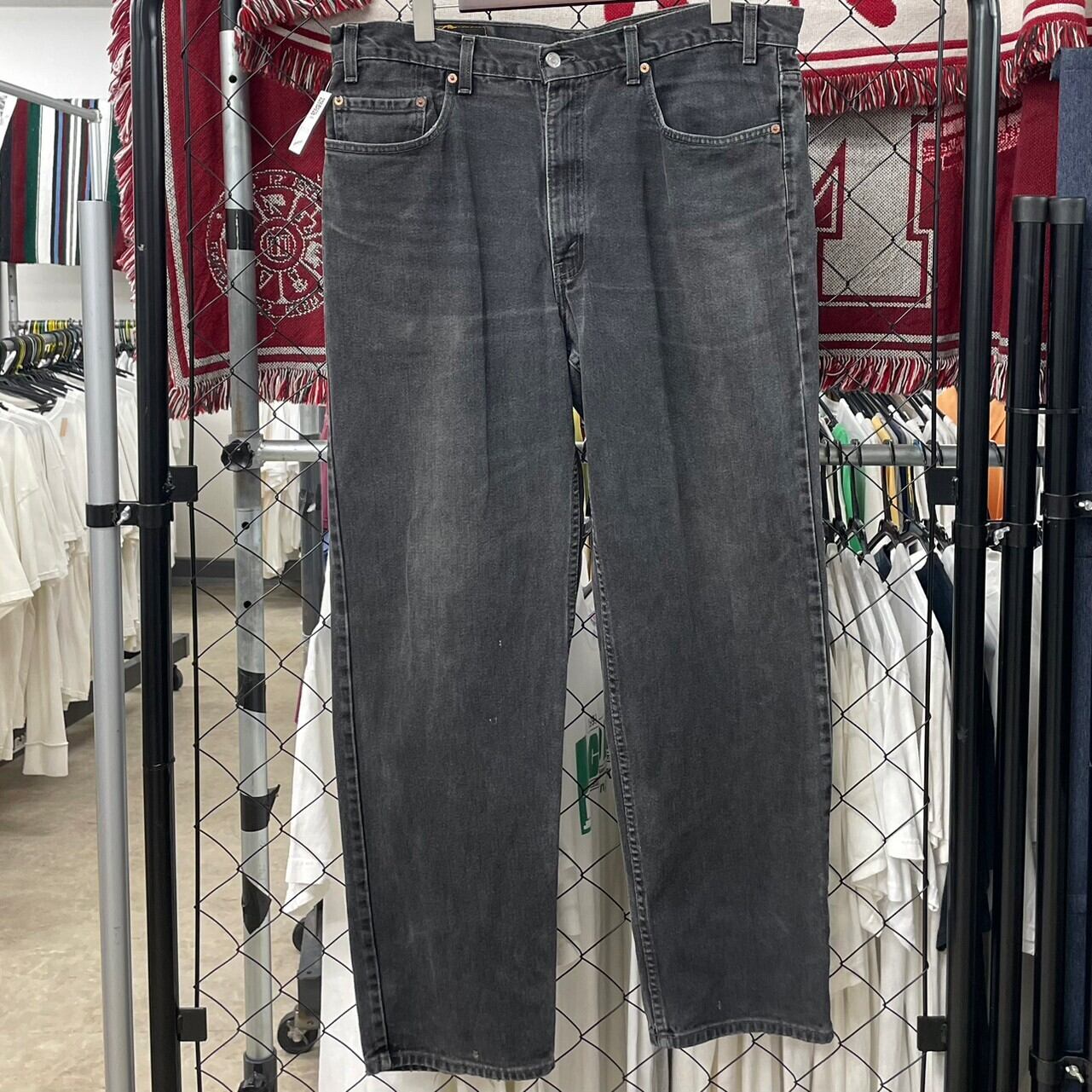 90s☆USA製☆Levi's☆550☆ブラックデニムテーパードパンツ☆W40☆