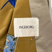 金ボタン INGEBORG インゲボルグ 裏地 フラッグ デザイン テーラードジャケット /レディース