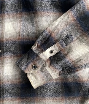 Vintage 90~00s Ombre check shirt -JACHS-