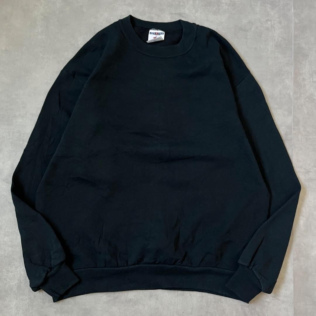 ジャージーズ スウェット 古着 USA製 90s 無地 L 黒 17118