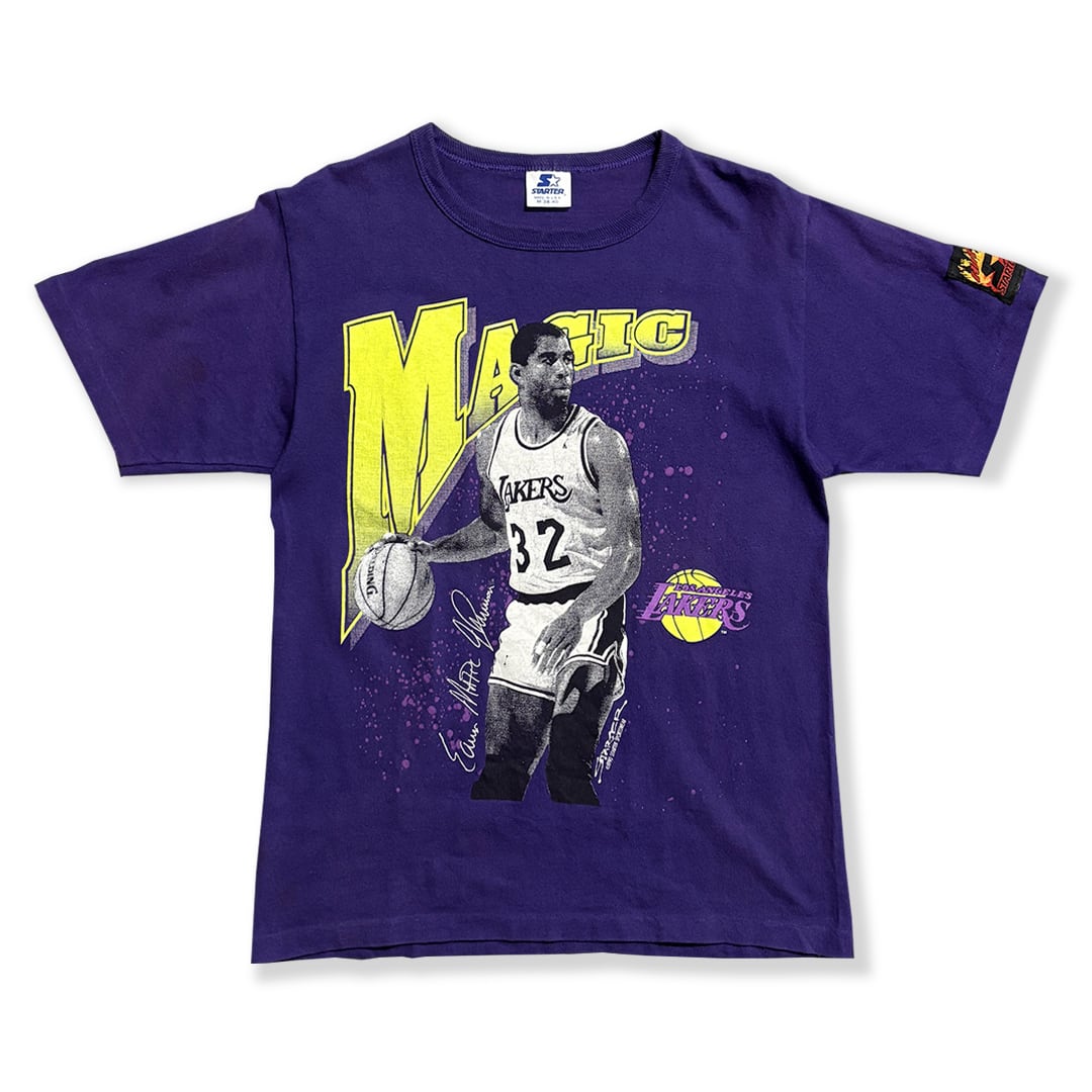 Magic Johnson 【Los Angeles Lakers】 Printed T-Shirt. STARTER