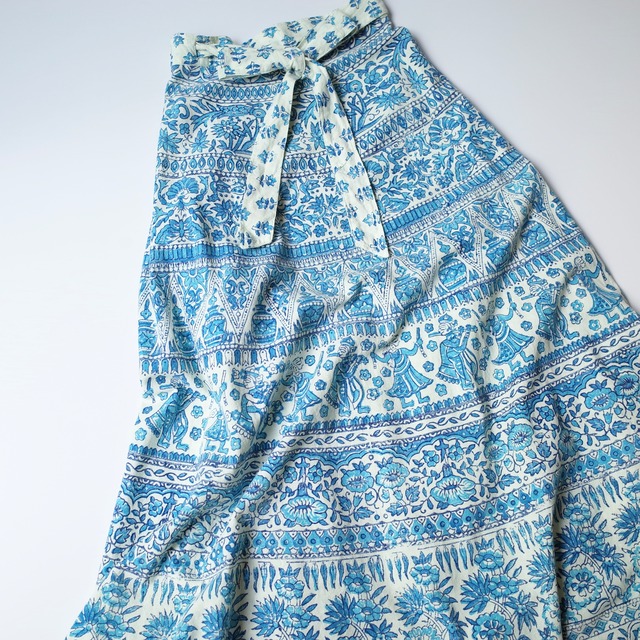 India cotton wrap skirt