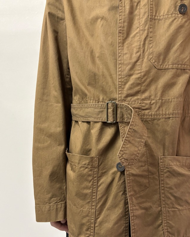 【DRIES VAN NOTEN】fly front belted jacket