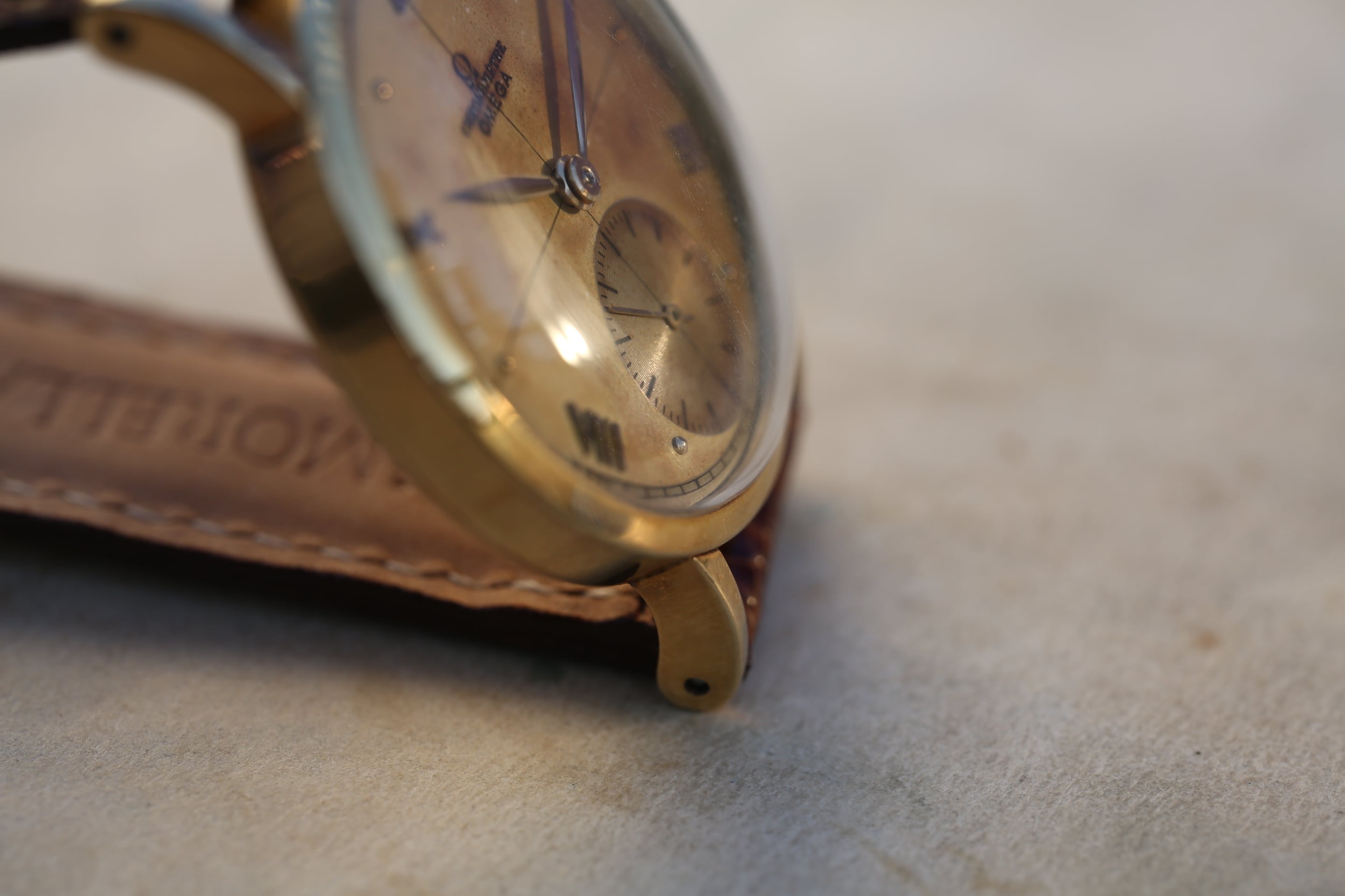 OMEGA】 1949年製 オメガ クロノメーターエイジングダイヤル 偶数飛び