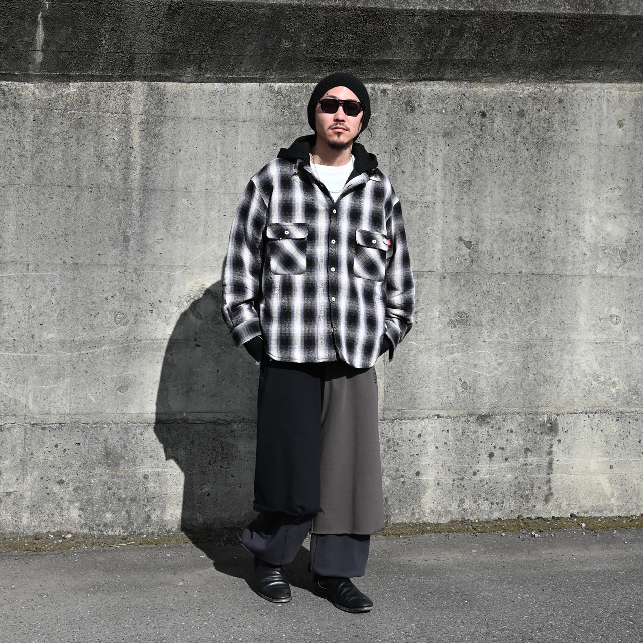 Leh / Hoodie Layered Shirts コーディネート