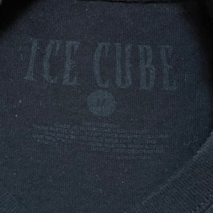 【ICE CUBE】公式 オフィシャル ラップ Tシャツ フォトプリント アイスキューブ HIPHOP ロゴ M 黒t 半袖 us古着