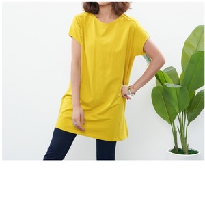 SALE！コットンカットソーチュニック/M～L