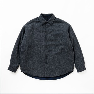 Reversible padding shirt jacket（BLACK）