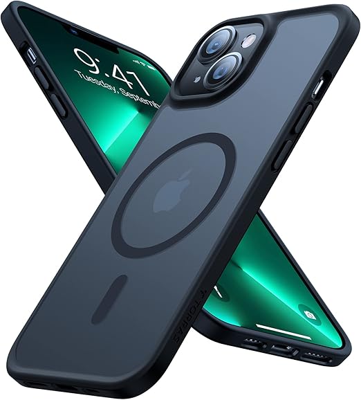【超絶お得！本体、充電器、カバー丸ごとセット】iPhone 13 ミッドナイト TORRAS iPhone13mini 用 ケース 【米軍進化耐久性・高精密Magsafe対応