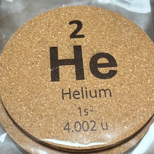 元素コースター 元素記号 化学 コルクコースター 理系雑貨 おしゃれ