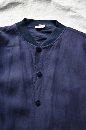 Navy Italy linen blouson