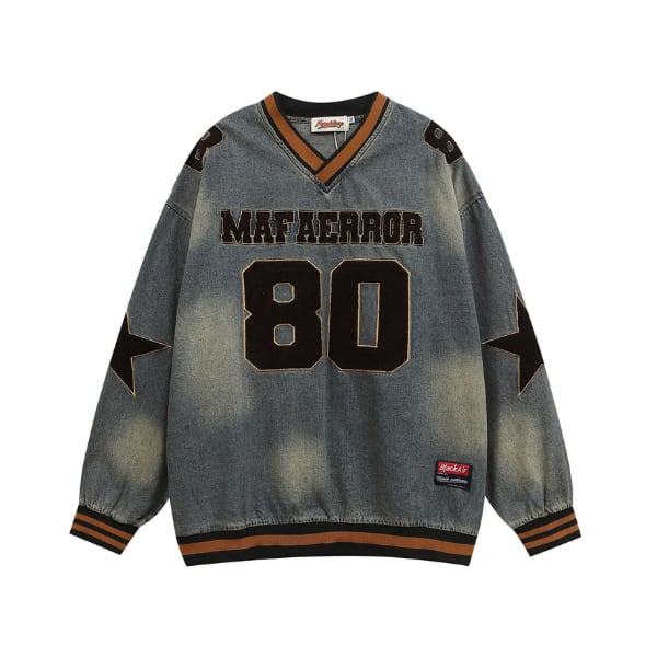 Front print design sweat C4062