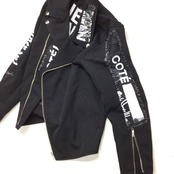 最高級ギャバウール リメイクライダースジャケット WOOL REMAKE RIDERS JACKET BLACK 【 rd105】