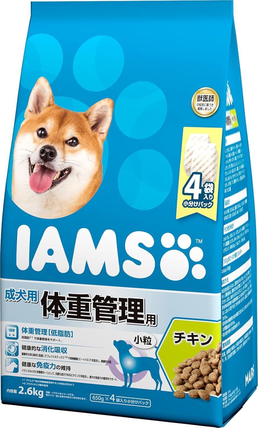 マース(MARS)】アイムス 成犬用 体重管理用 チキン 小粒2.6kg | PAY ID