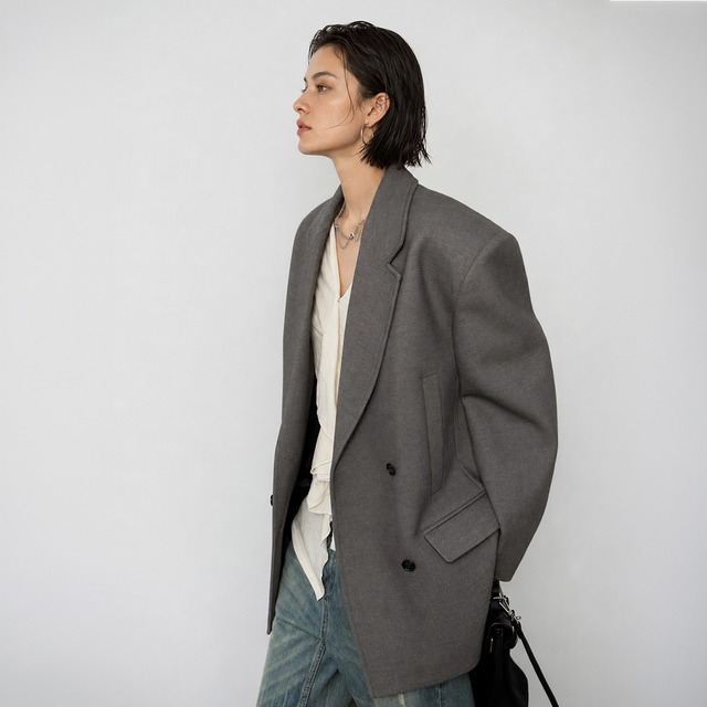 Masculine oversized blazer A00074