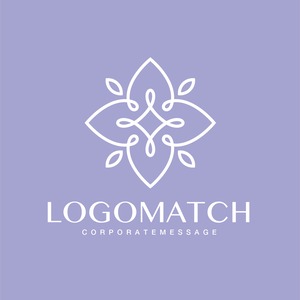 優しさと品位の花のロゴ