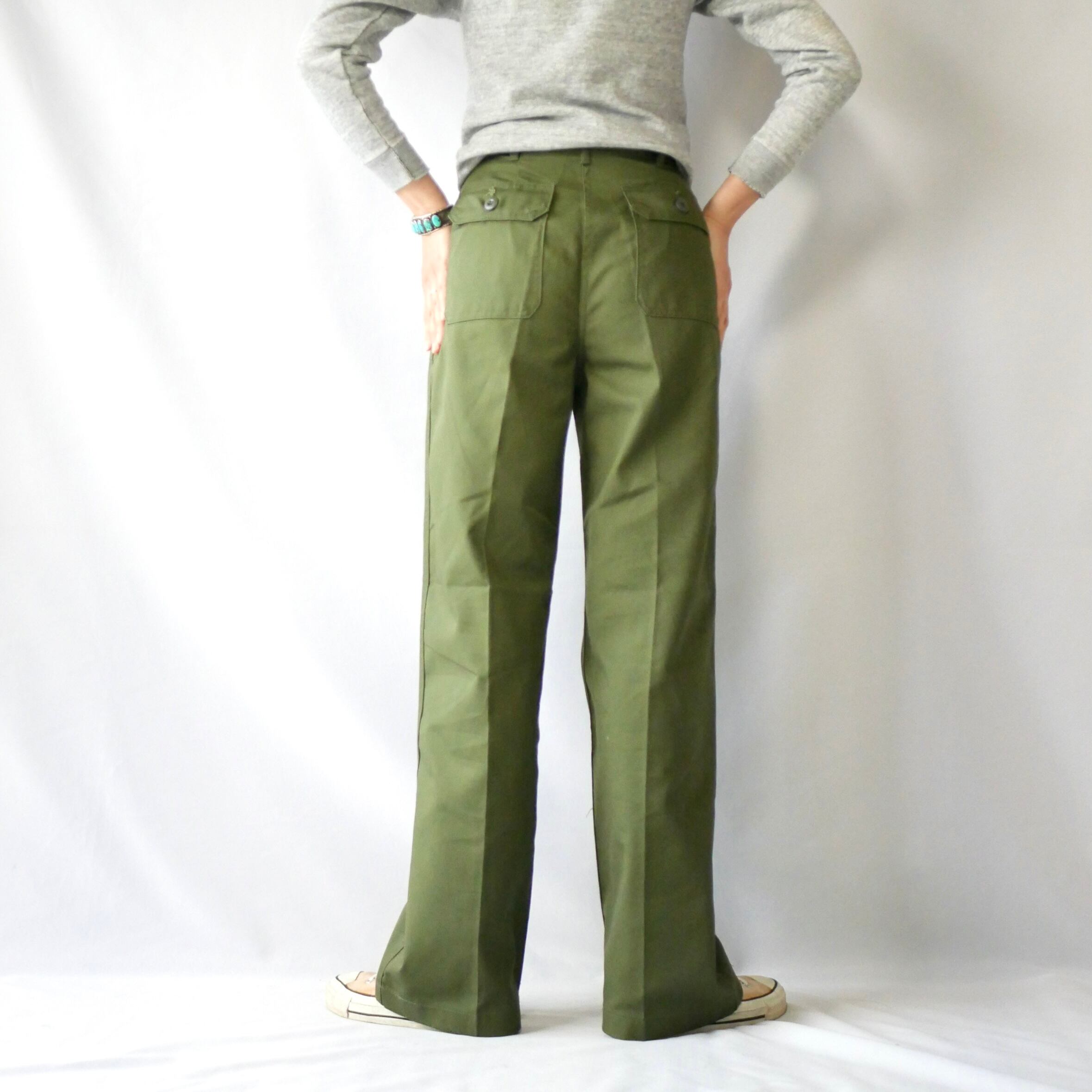 80s US ARMY OG-507 baker pants 14R30 ミリタリーベイカー 80s US ARMY OG-507 baker pants 14R30 ミリタリーベイカー