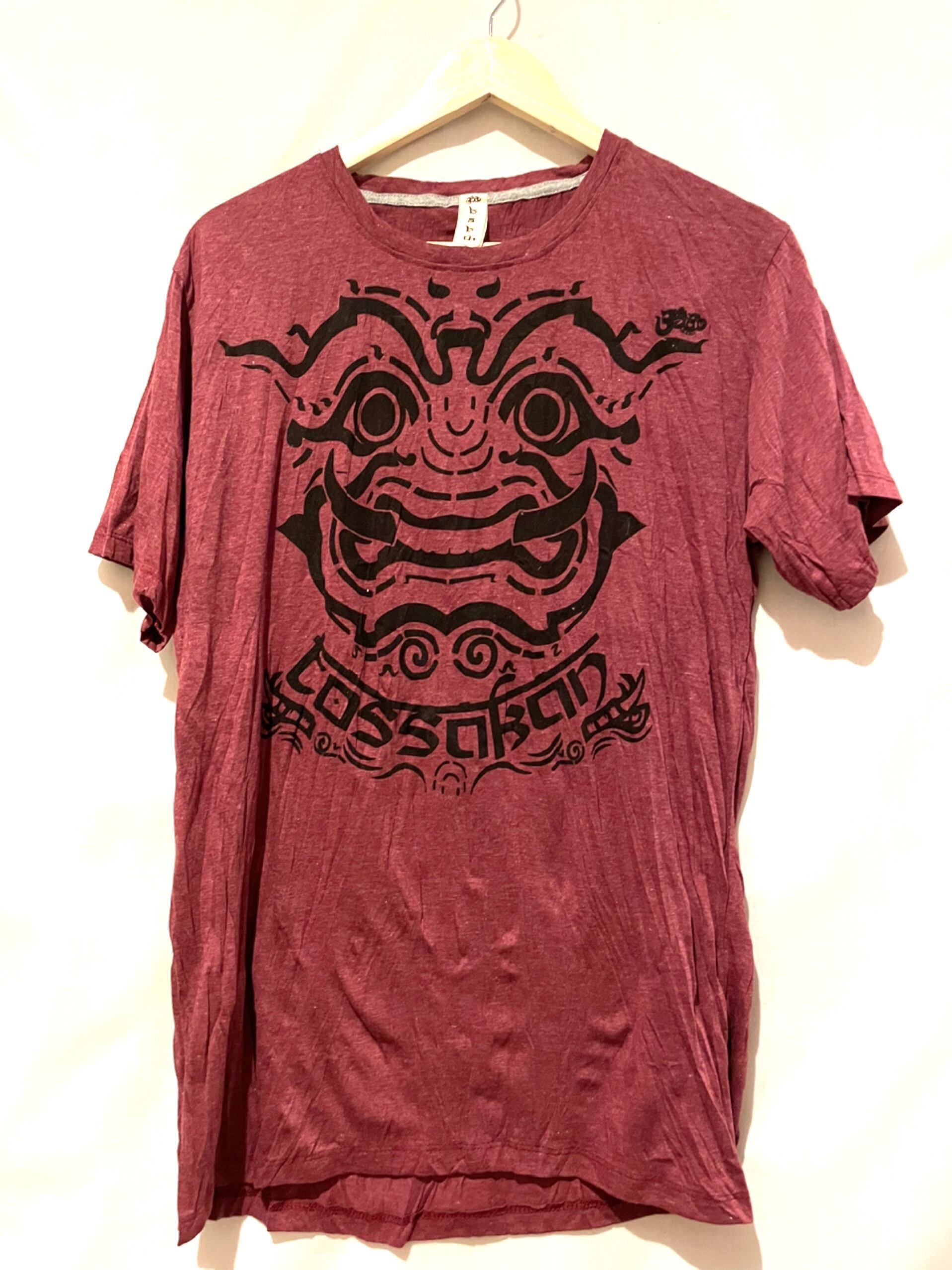 メンズTシャツ Tシャツ 半袖 レディース ユニセックス クリンクル加工 柔らか 夏コーデ エスニックファッション アジアンファッション カジュアル ブルー系 *アジアン雑貨 No.300