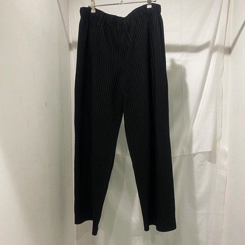 HOMME PLISSE ISSEY MIYAKE オムプリッセ イッセイミヤケ Pleated Pants プリーツパンツ ブラック size3 HP55JF150【中目黒R03】