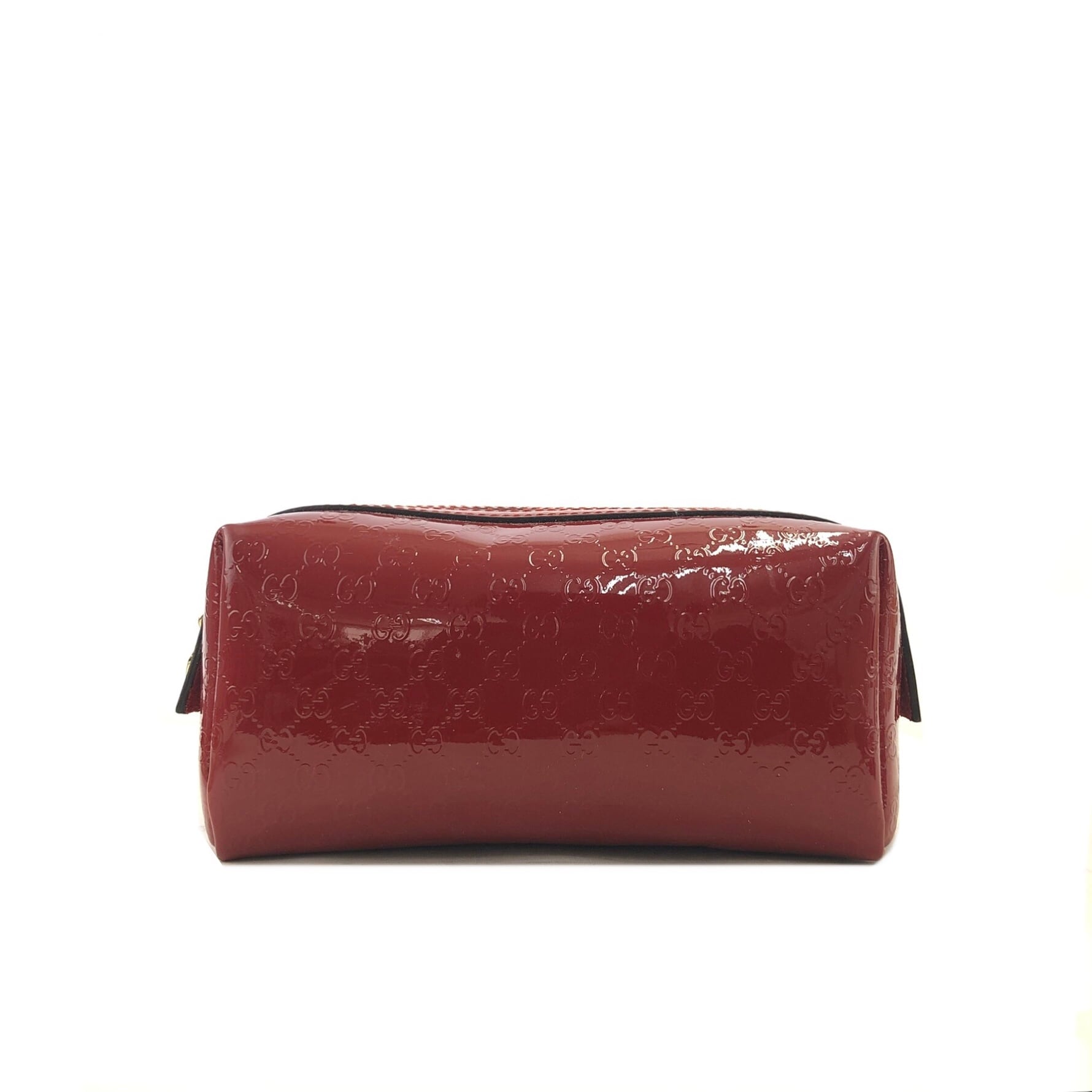 GUCCI グッチ GG柄 エナメル ポーチ ハート ボルドー vintage