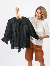 BEATRICE(オーガンジーバックリボンシアーブラウス）