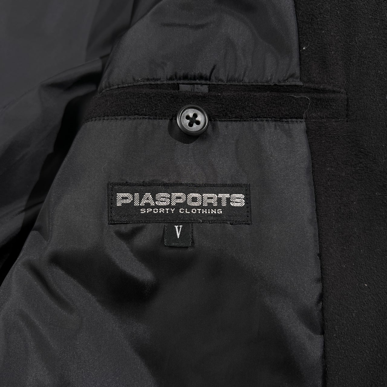 本毛皮 PIA SPORTS ピアスポーツ 毛皮 ラビット ファー 切替 ブルゾン サイズ 5 /ブラック系/メンズ/ライカ