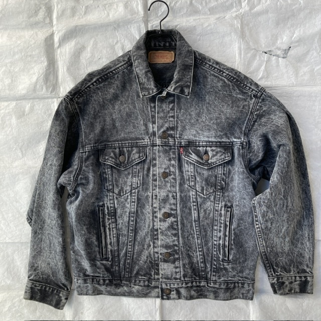 Levi’s 70507-0253 デニムジャケット ブラック USA製 M ①