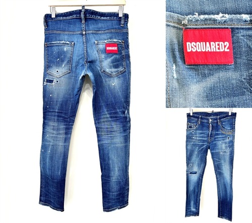 DSQUARED2 SKATER JEAN　ディースクエアード　20AW スリム デニム パンツ　44　国内正規　ジーンズ　名品